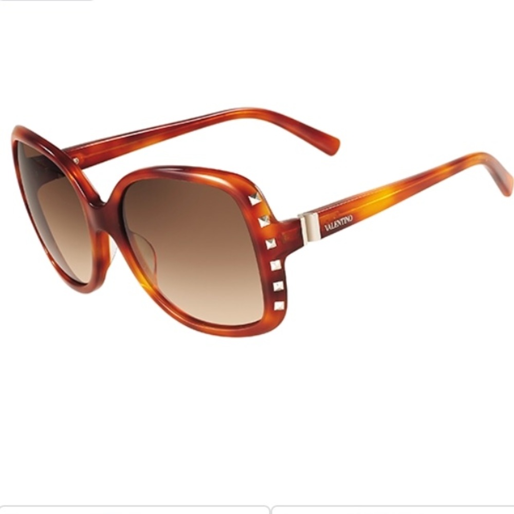 NEW! Valentino V623S Blonde Havana Sunglasses